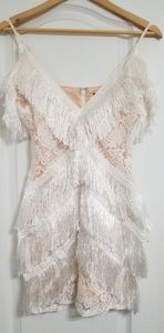 white tassel dress missguided